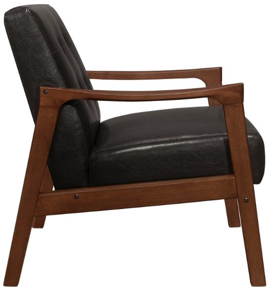 Homelegance® Alby Dark Brown/Dark Walnut Accent Chair-2