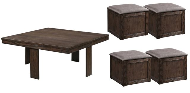 New Classic® Home Furnishings Paxton 5-Piece Brown Occasional Table Set-0