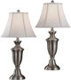 Stylecraft 2-Piece Gray/White Table Lamp Set-1