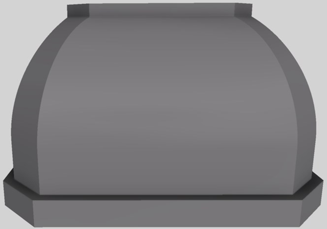 Vent-A-Hood® Designer Series 48" Gunsmoke Wall Mounted Range Hood-0