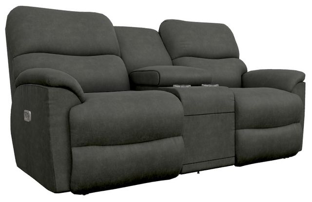 La-Z-Boy® Trouper Ink Power Reclining Loveseat with Console and Headrest-0