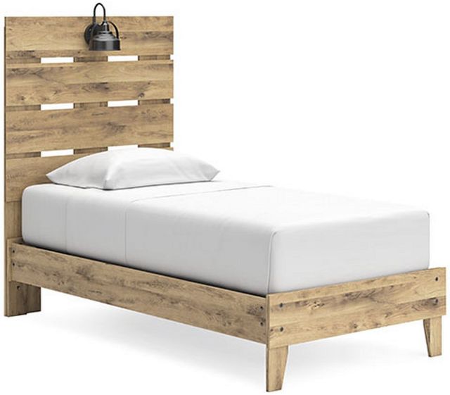 Signature Design by Ashley® Larstin Brown Twin Panel Bed-0