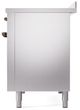Ilve® Nostalgie II Series 48" Stainless Steel Pro Style Induction Range with Burnished Trim-3
