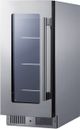 Summit® 15" 2.6 Cu. Ft. Stainless Steel Built-In Beverage Center -2