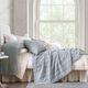 HiEnd Accents Stella 3-Piece Icy Blue King Bedding Bundle-1