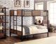 Furniture of America® Clapton Full/Full Bunk Bed-0