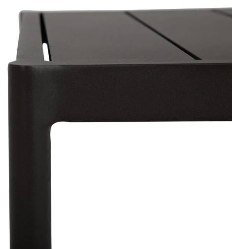 Sunset West Pietra Graphite Metal Outdoor End Table-2