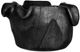 A & B Home Black Teak Wood Bowl with Raised Uneven Edges-1