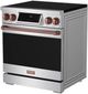 Thor Kitchen® Gordon Ramsay Collection 30" Stainless Steel Pro Style Induction Range with Tilt Panel Touch Control and Rose Gold Trim-3