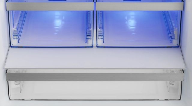 Blomberg® 30 in. 16.1 Cu. Ft. Fingerprint Free Stainless Steel Counter Depth French Door Refrigerator-1