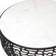 Uttermost® Sabena White Marble Top Indoor-Outdoor Coffee Table with Golden Dark Bronze Aluminum Base-3
