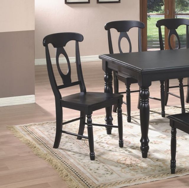 Winners Only® Quails Run Ebony Napoleon Side Chair-1
