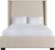 Elements International Magnolia Sand Queen Upholstered Bed-4