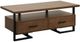 Homelegance® Sedley Walnut Cocktail Table with Black Metal Framework -0