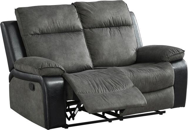 Signature Design by Ashley® Woodsway Gray Glider Loveseat-4