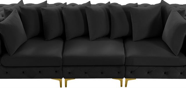 Meridian Furniture Tremblay Black Velvet 108" Modular Sofa-2