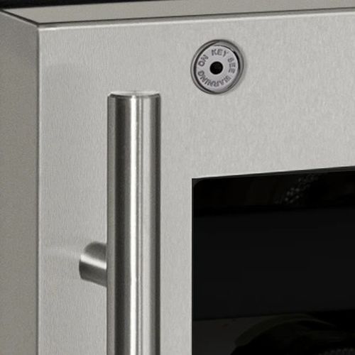 U-Line 5 Class Collection 24” 5.2 Cu. Ft. Stainless Steel Wine Cooler with Right Hinge Glass Door-2