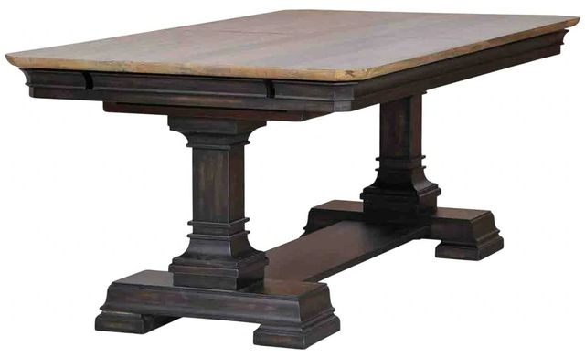 Napa Furniture Design Grand Louie Wheat Dining Table with Misty Night Base-1