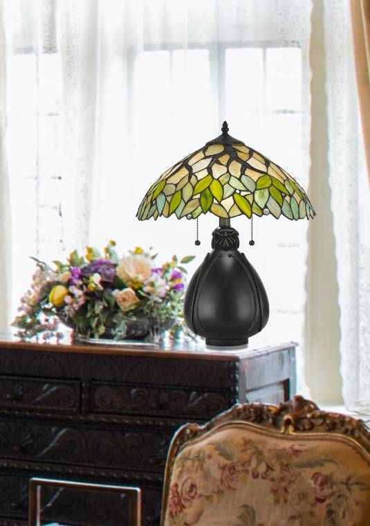 Cal® Lighting & Accessories Tiffany Table Lamp-1
