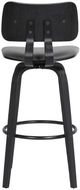 Armen Living Pico Gray/Black Swivel Counter Stool-4