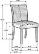 Coaster® Dermott 2-Piece Cream Upholstered Dining Side Chair Set-2