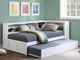 Homelegance® Galen White Youth Twin Corner Platform Bookcase Bed with Twin Trundle-1