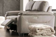 Furniture of America® Balderico 2-Piece Taupe Power Sofa Set