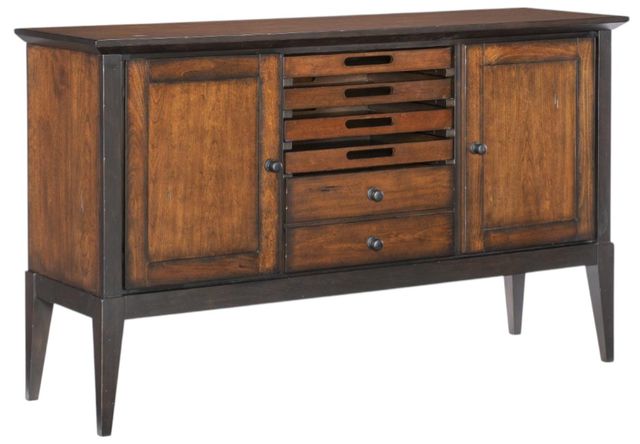 Legacy Classic Fenmore Dark Mocha/Distressed Cherry Server-0
