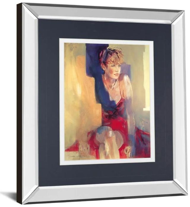 Classy Art Odalisque l by Christine Comyn Mirror Framed Wall Art-1