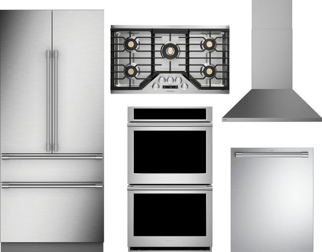 Monogram® 5 Piece Stainless Steel Gas Kitchen Package-0
