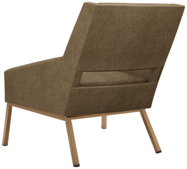 Lexington Home Customizable Kitano Amani Leather Chair with Bright Brass Base-1