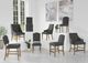 Riverside Furniture Mix-N-Match Slate Clipped Top Upholstered Dining Stool -1