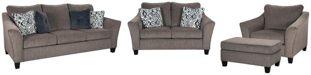 Signature Design by Ashley® Nemoli 4-Piece Slate Living Room Set-0