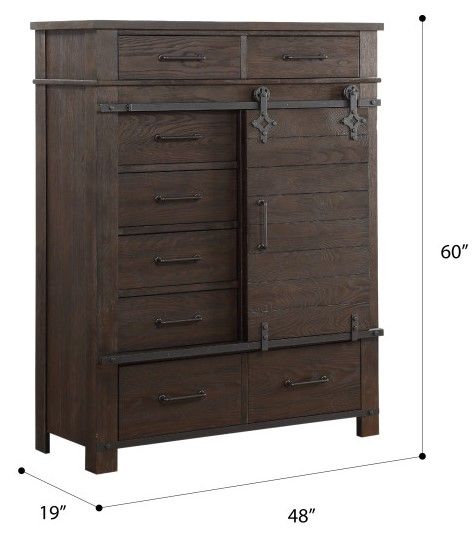 Emerald Home Newton Cocoa Brown Gentleman's Chest-3