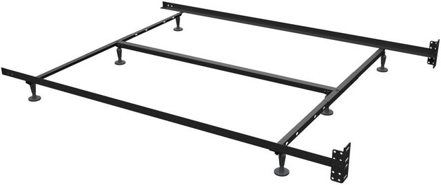 Rize Home Universal Twin/Full/Queen/California King/King Low Profile Bed Frame with Glides and 6 Legs-1