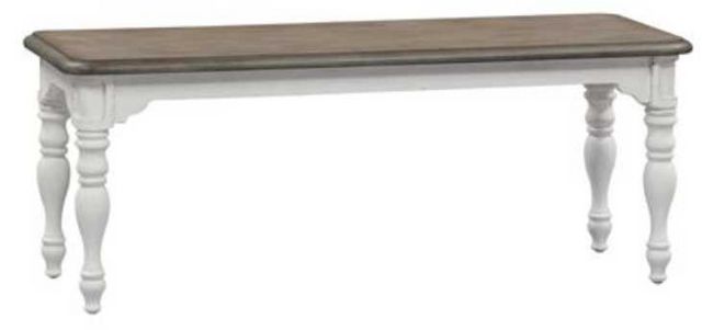 Liberty Furniture Magnolia Manor Antique White Dining Bench