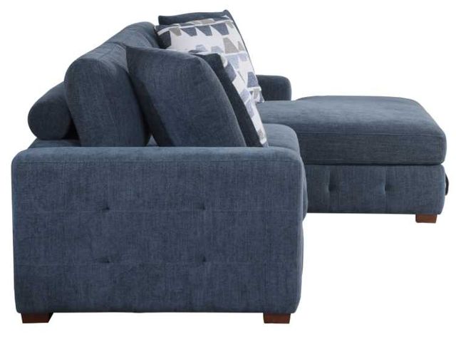Homelegance® Raife 2-Piece Blue Sectional with Left Chaise-3