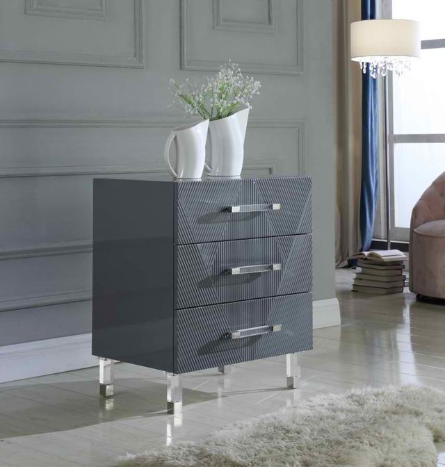 Meridian Furniture Anastasia Grey Side Table-2