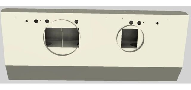 Vent-A-Hood® 48" Biscuit Wall Mounted Liner Insert-1