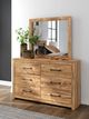 Signature Design by Ashley® Maystonna Brown Dresser and Mirror-1