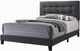 Coaster® Mapes Upholstered Tufted Charcoal Eastern King Bed-0