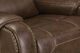 Albany Industries Winslow Brown Manual Swivel Glider Recliner-4