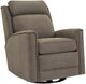 Smith Brothers Customizable 736 Leather Power Motorized Swivel Glider Reclining Chair with Headrest-0