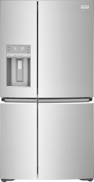 Front view of the Frigidaire Gallery® 36 in. 21.5 Cu. Ft. Smudge-Proof® Stainless Steel Counter Depth French Door Refrigerator
