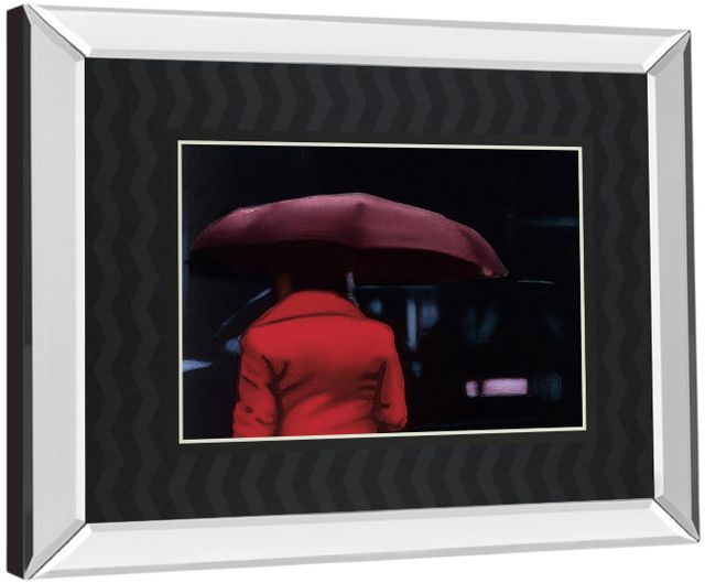 Classy Living Visa, X Lady in Red Mirror Framed Wall Art-3