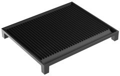 Ilve® 13" Ribbed Black Griddle
