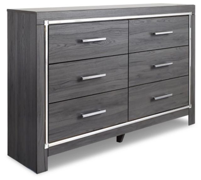 Signature Design by Ashley® Lodanna 2-Piece Gray King Panel Storage Bed Set-2