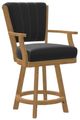 Chromcraft Customizable Cameron Swivel Bar Height Dining Stool-5