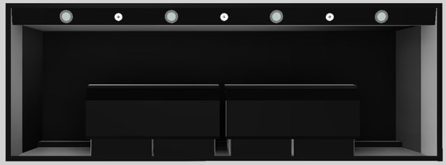 Vent-A-Hood® Designer Series 66" Black Wall Mounted Range Hood-3