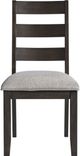 Intercon Beacon Charcoal/Walnut Ladder Dining Side Chair-2